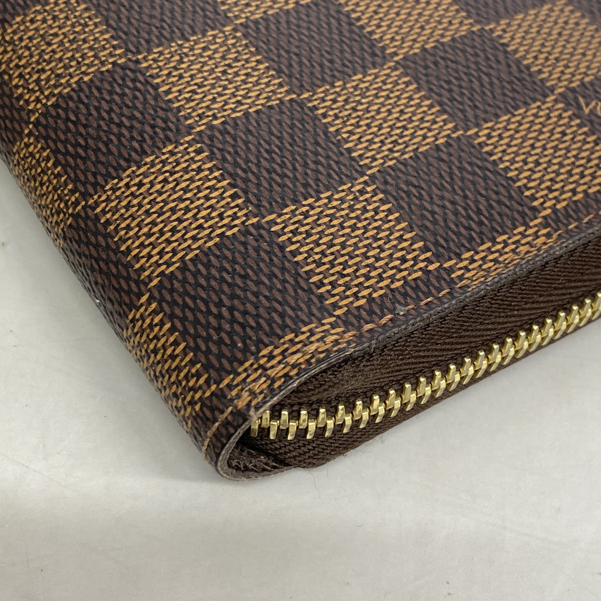【6he4501】ルイヴィトン 長財布 ダミエ ジッピーウォレット N60015 エベヌ【中古】メンズ レディース ユニセックス