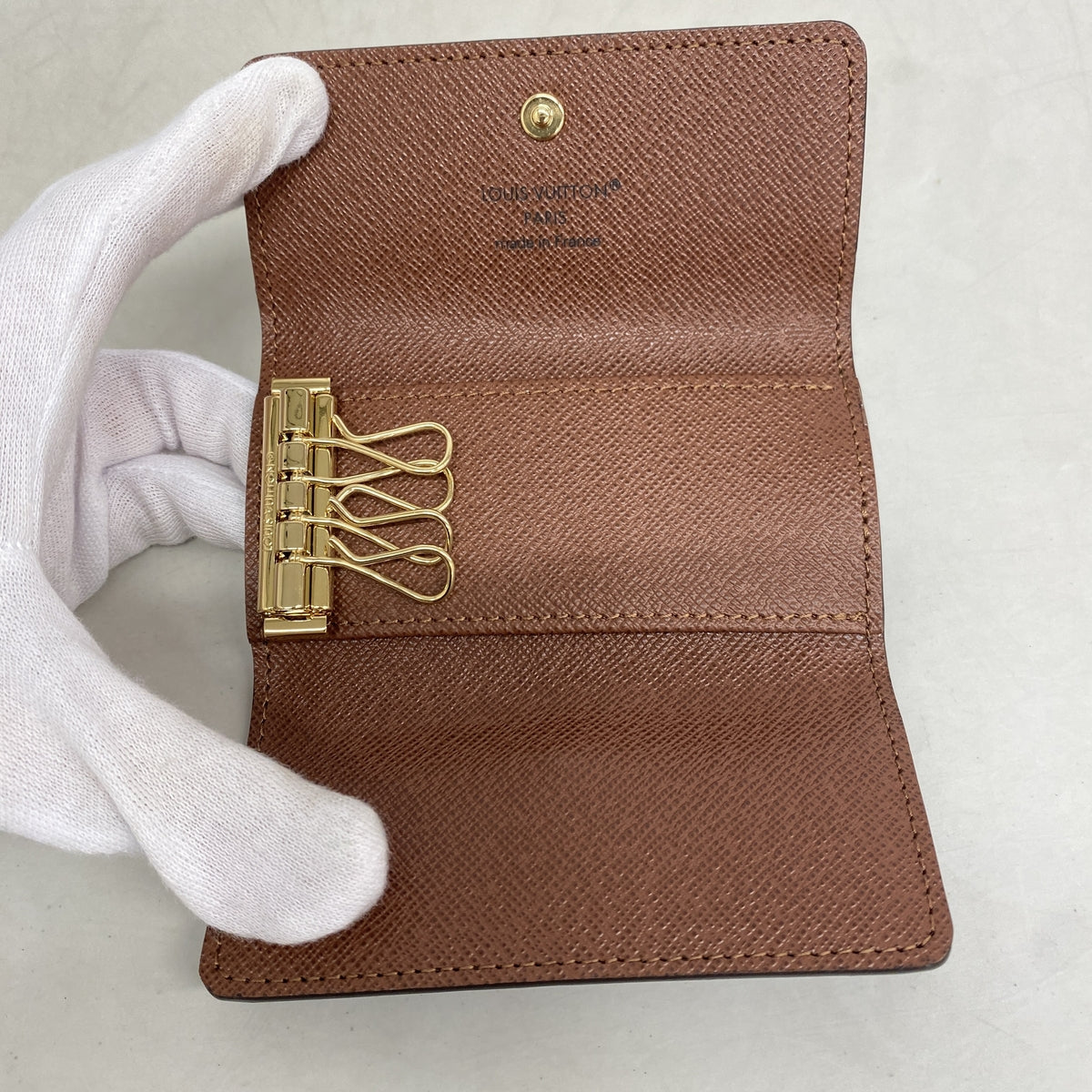 【6he4506】ルイヴィトン キーケース モノグラム ミュルティクレ4 M69517 ブラウン【中古】メンズ レディース ユニセックス
