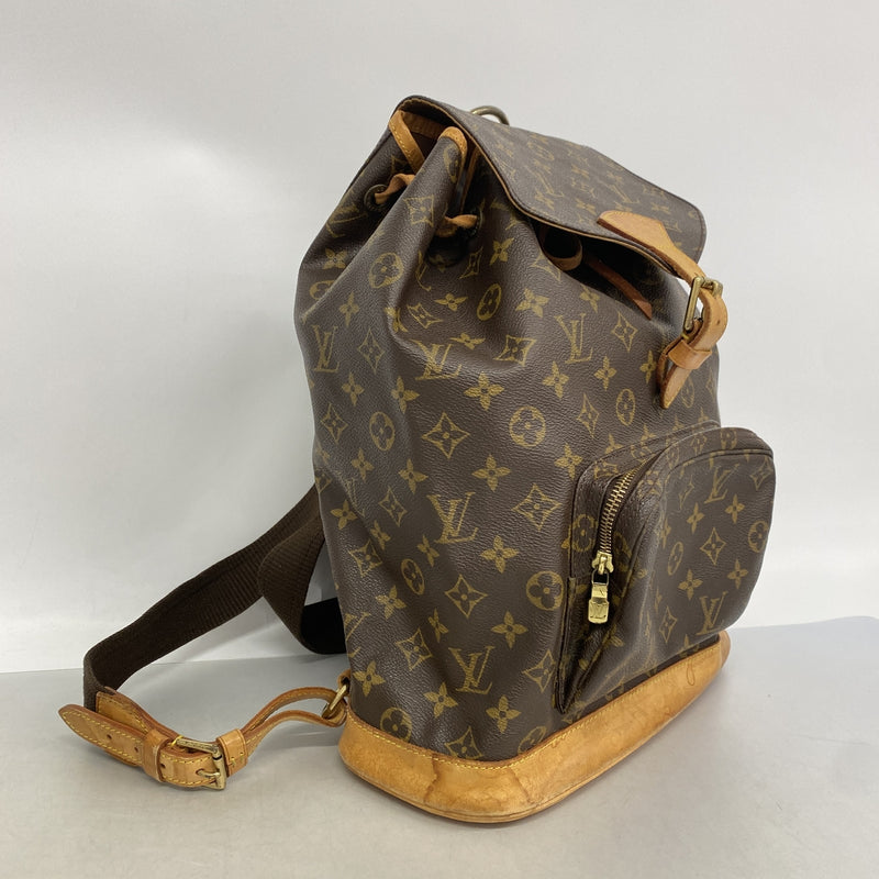 【6he4511】ルイヴィトン リュック・デイパック モノグラム モンスリGM M51135 ブラウン【中古】レディース
