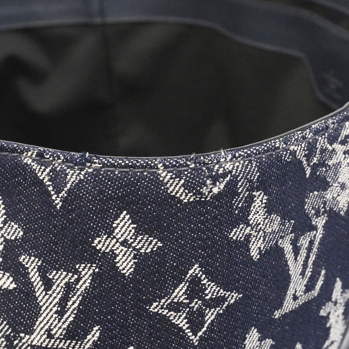【6he4518-k】ルイヴィトン トートバッグ モノグラム・タペストリー グランサック M57284 ネイビー【中古】メンズ