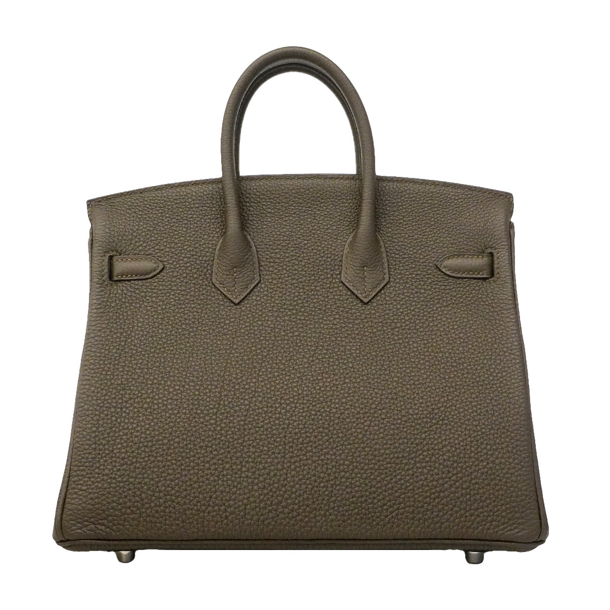【6he4522-g】エルメス ハンドバッグ バーキン25 トゴ ヴェールロデン シルバー金具 G刻印【中古】レディース