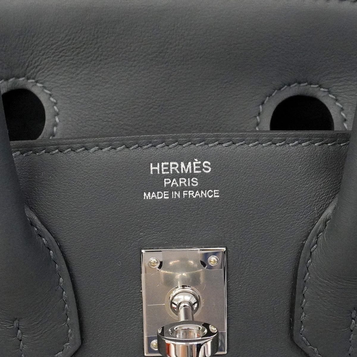 【6he4524-g】エルメス ハンドバッグ バーキン25 スイフト グリミスティ シルバー金具 G刻印【中古】レディース