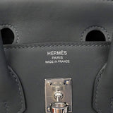 【6he4524-g】エルメス ハンドバッグ バーキン25 スイフト グリミスティ シルバー金具 G刻印【中古】レディース