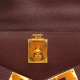 【6he4526-h】エルメス ハンドバッグ ケリー28 クシュベル テール ゴールド金具 □C刻印 2wayバッグ【中古】レディース