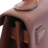【6he4526-h】エルメス ハンドバッグ ケリー28 クシュベル テール ゴールド金具 □C刻印 2wayバッグ【中古】レディース