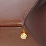 【6he4526-h】エルメス ハンドバッグ ケリー28 クシュベル テール ゴールド金具 □C刻印 2wayバッグ【中古】レディース