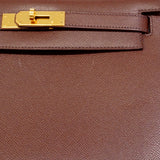 【6he4526-h】エルメス ハンドバッグ ケリー28 クシュベル テール ゴールド金具 □C刻印 2wayバッグ【中古】レディース