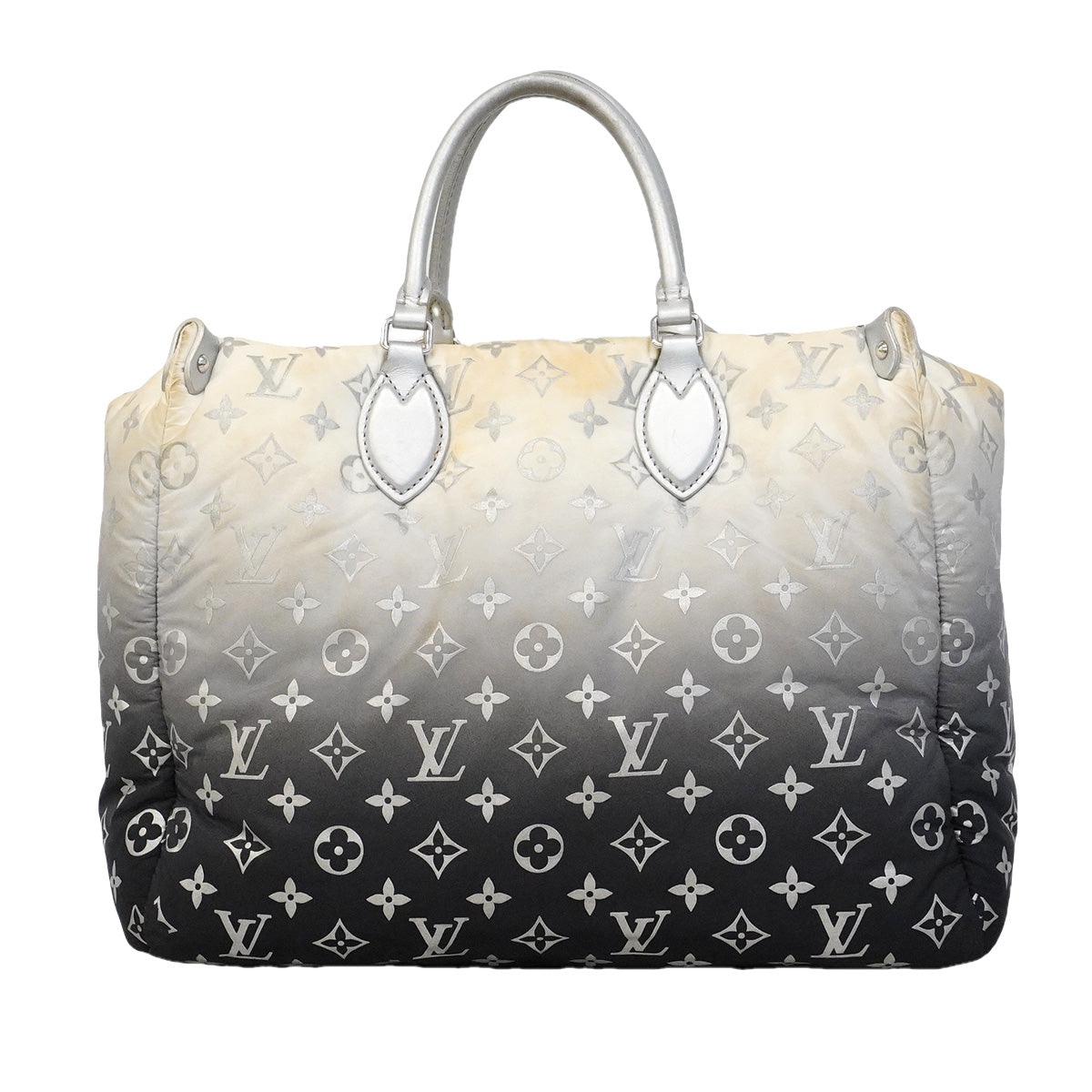 【6he4527-h】ルイヴィトン トートバッグ モノグラム・ナイロン/LV SKI オンザゴーMM M11847 フロスト 2wayバッグ【中古】レディース