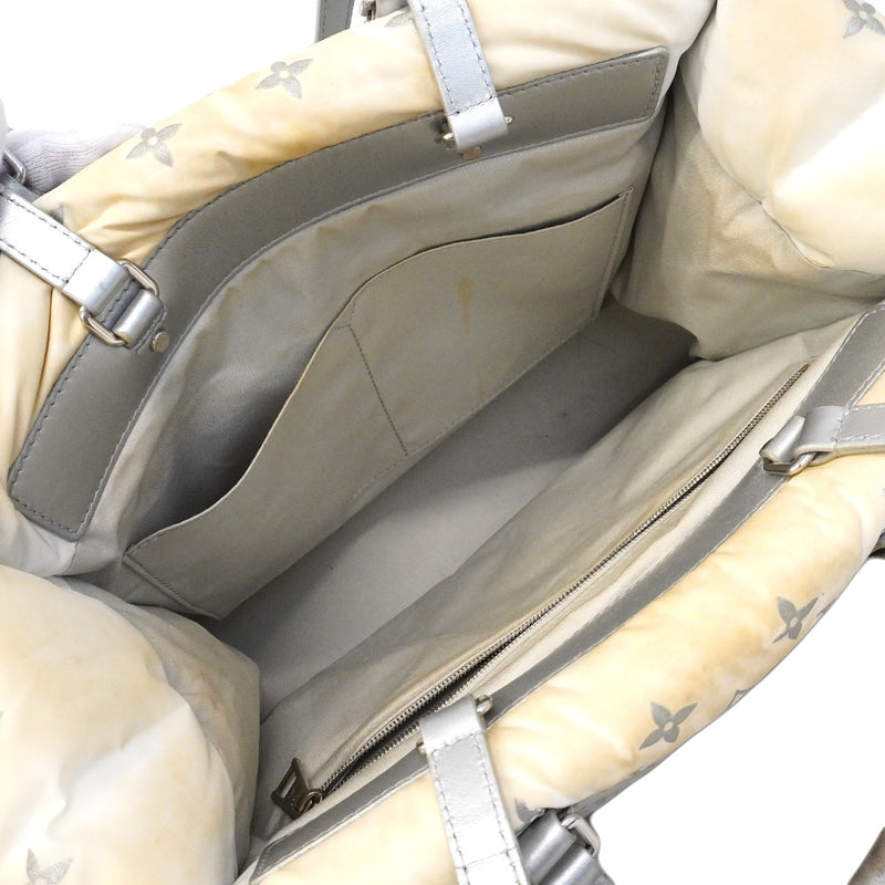 【6he4527-h】ルイヴィトン トートバッグ モノグラム・ナイロン/LV SKI オンザゴーMM M11847 フロスト 2wayバッグ【中古】レディース