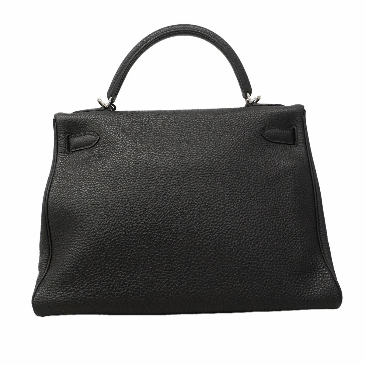 【6he4530】エルメス ハンドバッグ ケリー32 トゴ ブラック シルバー金具 X刻印 2wayバッグ【中古】レディース
