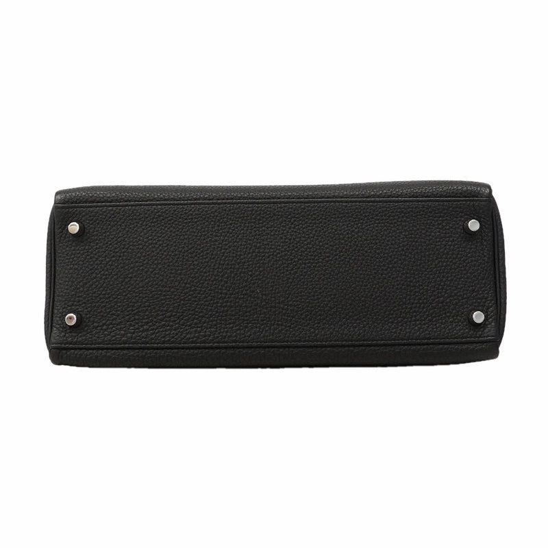 【6he4530】エルメス ハンドバッグ ケリー32 トゴ ブラック シルバー金具 X刻印 2wayバッグ【中古】レディース