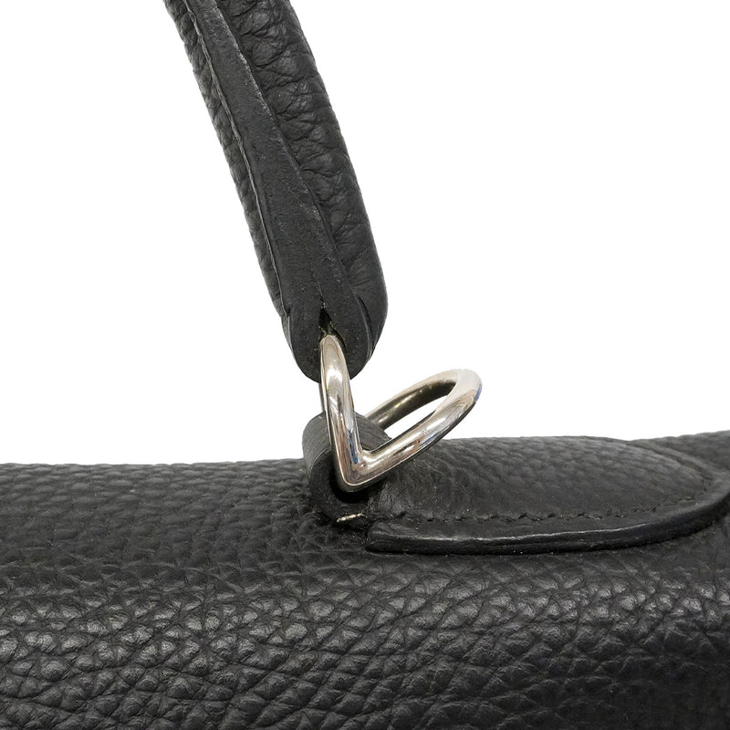 【6he4530】エルメス ハンドバッグ ケリー32 トゴ ブラック シルバー金具 X刻印 2wayバッグ【中古】レディース