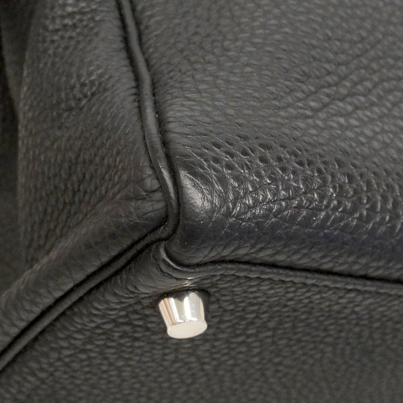 【6he4530】エルメス ハンドバッグ ケリー32 トゴ ブラック シルバー金具 X刻印 2wayバッグ【中古】レディース