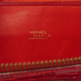 【6he4531】エルメス ハンドバッグ ボリード27 ポロサス レッド ゴールド金具 □A刻印 2wayバッグ【中古】レディース