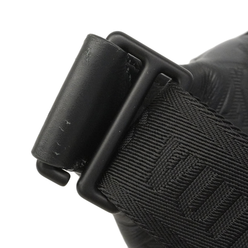 【6he4535】ルイヴィトン ウエストバッグ モノグラム・シャドウ ラッシュバムバッグ M47058 ブラック【中古】メンズ