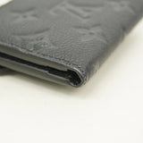 【6he4542-k】ルイヴィトン 三つ折り財布 モノグラム・アンプラント ポルトフォイユゾエ M62935 ノワール【中古】レディース