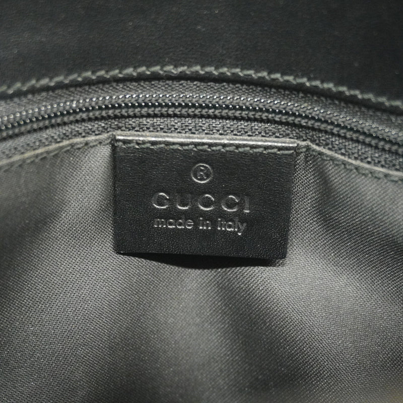 【6he4543-k】グッチ ハンドバッグ GGキャンバス 002 1079 キャンバス ブラック シルバー金具【中古】レディース