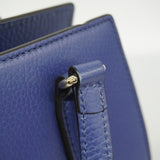 【6he4544-k】グッチ ハンドバッグ 607722 レザー ブルー シャンパンゴールド金具 2wayバッグ【中古】レディース