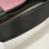 【6he4551-k】グッチ ショルダーバッグ ジャッキー 001 3306 ベロア ピンク ブラック シルバー金具【中古】レディース
