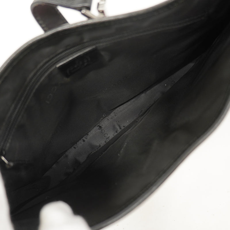 【6he4551-k】グッチ ショルダーバッグ ジャッキー 001 3306 ベロア ピンク ブラック シルバー金具【中古】レディース