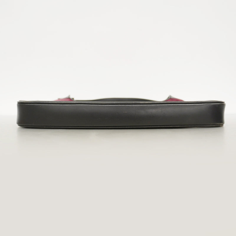 【6he4551-k】グッチ ショルダーバッグ ジャッキー 001 3306 ベロア ピンク ブラック シルバー金具【中古】レディース