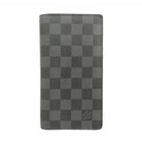 【6he4555-k】ルイヴィトン 長財布 ダミエ・グラフィット ポルトフォイユコロンブス N63116 ブラック グレー【中古】メンズ