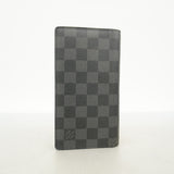 【6he4555-k】ルイヴィトン 長財布 ダミエ・グラフィット ポルトフォイユコロンブス N63116 ブラック グレー【中古】メンズ