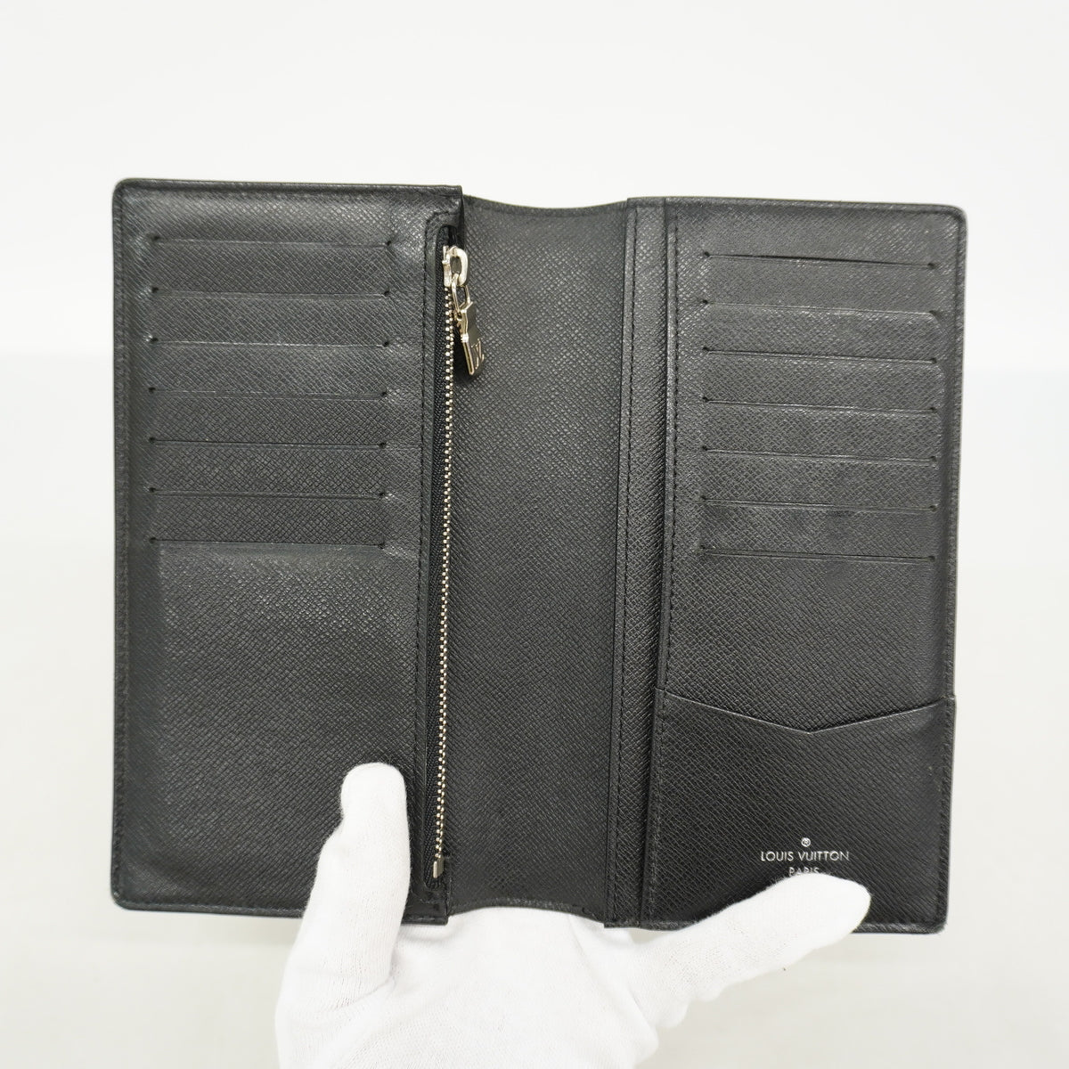 【6he4555-k】ルイヴィトン 長財布 ダミエ・グラフィット ポルトフォイユコロンブス N63116 ブラック グレー【中古】メンズ