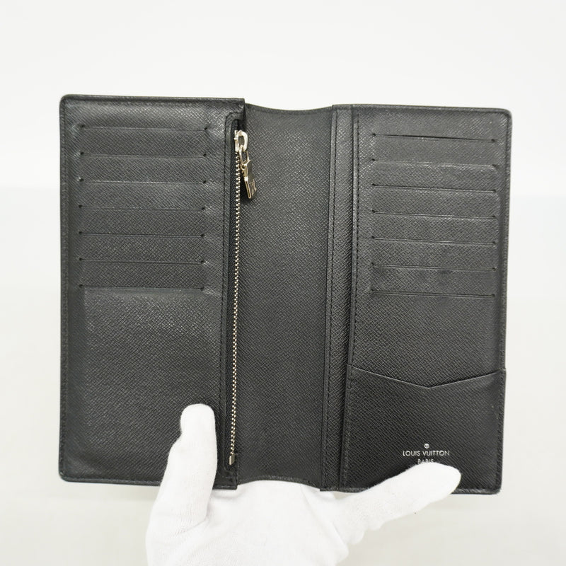 【6he4555-k】ルイヴィトン 長財布 ダミエ・グラフィット ポルトフォイユコロンブス N63116 ブラック グレー【中古】メンズ