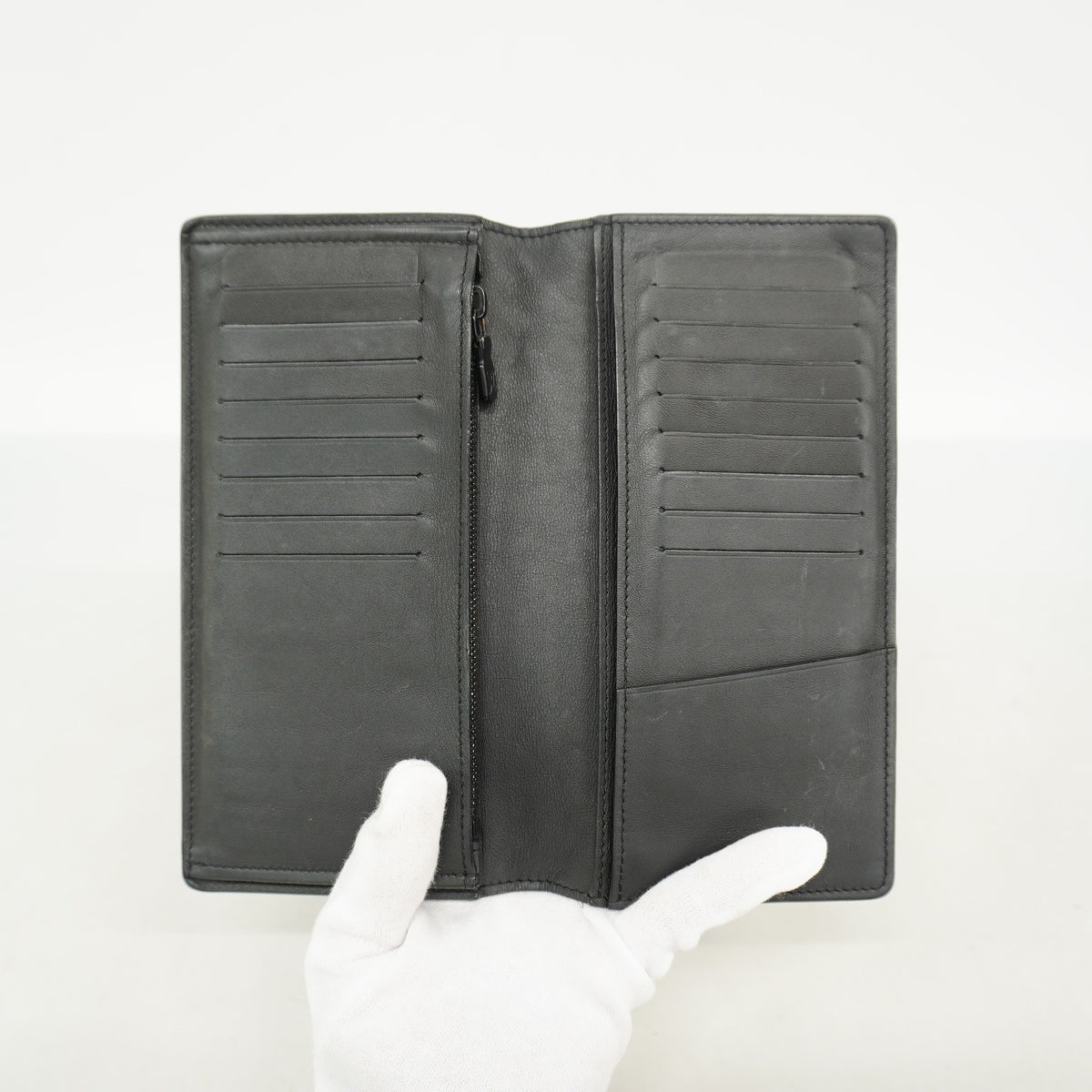 【6he4558-k】ルイヴィトン 長財布 モノグラム・シャドウ ポルトフォイユブラザ M62900 ブラック【中古】メンズ