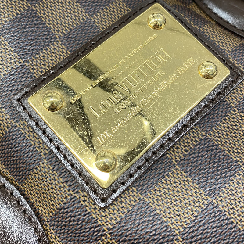 【6he4572】ルイヴィトン トートバッグ ダミエ ハムステッドMM N51204 エベヌ【中古】レディース