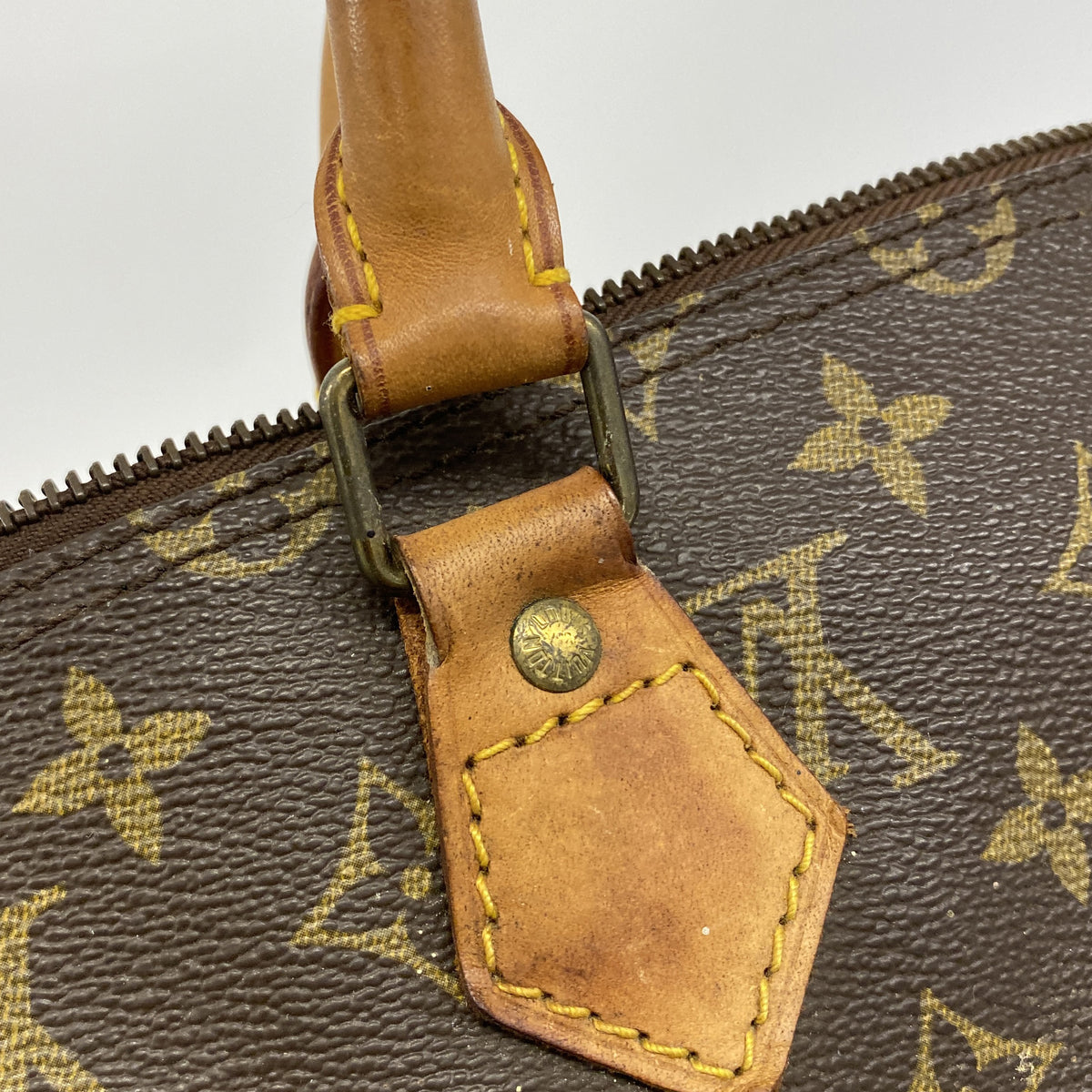 【6he4574】ルイヴィトン ハンドバッグ モノグラム スピーディ35 M41107 ブラウン【中古】レディース