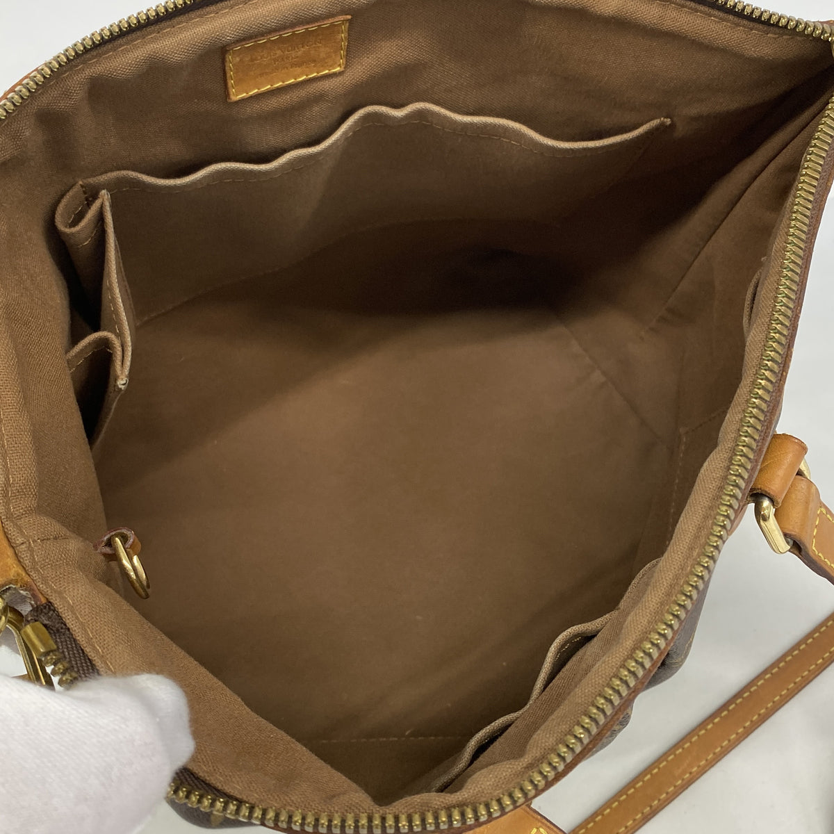【6he4579】ルイヴィトン ハンドバッグ モノグラム パレルモPM M40145 ブラウン 2wayバッグ【中古】レディース