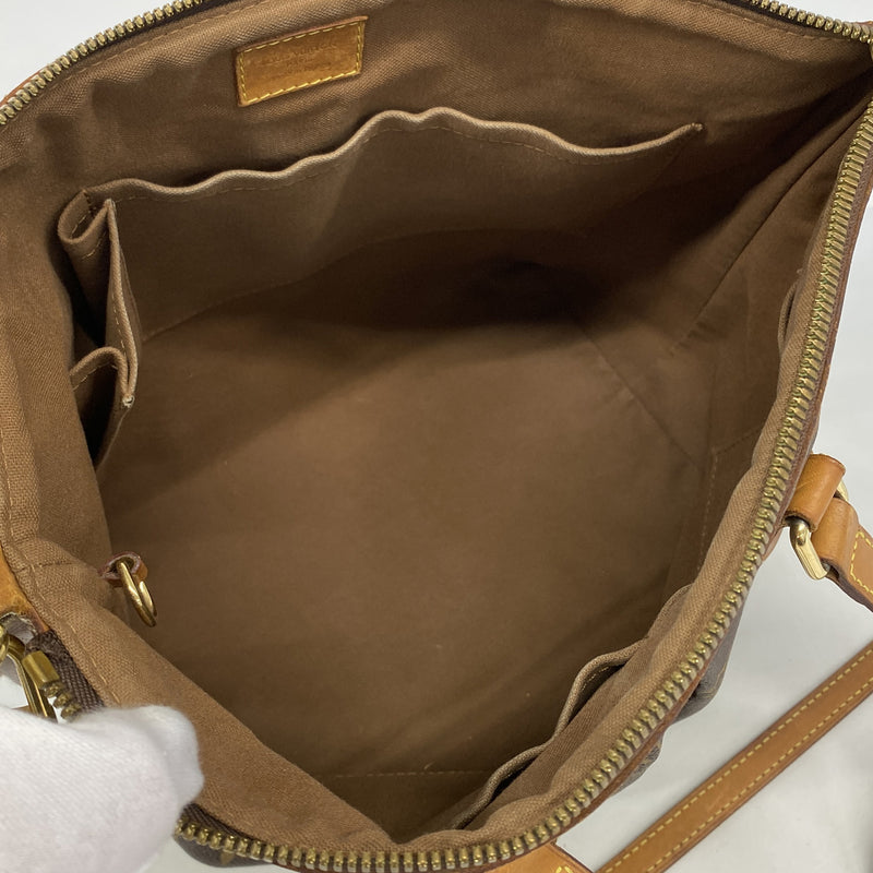 【6he4579】ルイヴィトン ハンドバッグ モノグラム パレルモPM M40145 ブラウン 2wayバッグ【中古】レディース