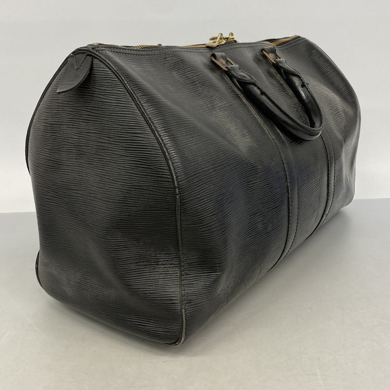 【6he4583-h】ルイヴィトン ボストンバッグ エピ キーポル45 M59152 ノワール【中古】メンズ レディース ユニセックス