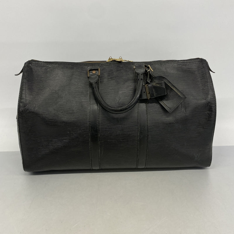 【6he4583-h】ルイヴィトン ボストンバッグ エピ キーポル45 M59152 ノワール【中古】メンズ レディース ユニセックス