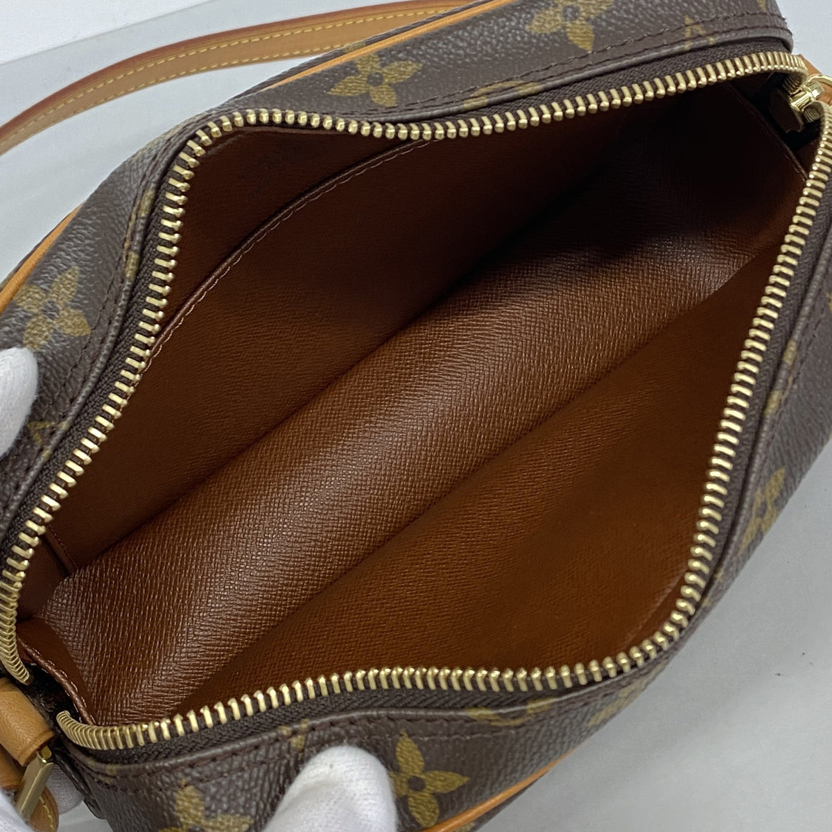 【6he4585-h】ルイヴィトン ショルダーバッグ モノグラム ポシェットシテ M51183 ブラウン【中古】レディース