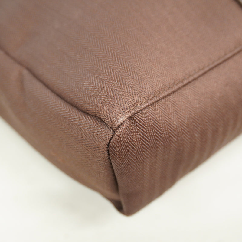 【6he4592】エルメス ショルダーバッグ アカプルコバンドリエールMM トワルシェブロン ブラウン シルバー金具【中古】メンズ レディース ユニセックス