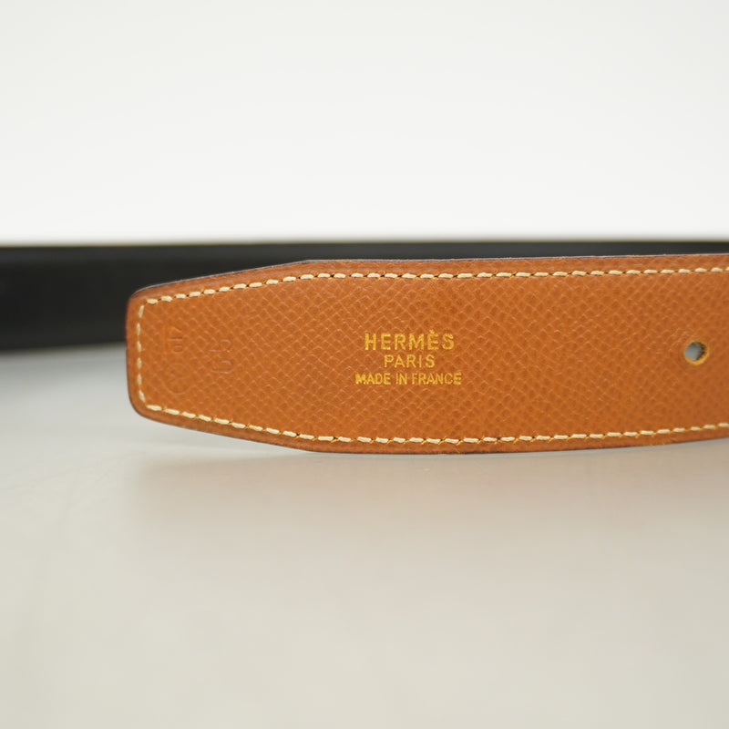【6he4593】エルメス ベルト コンスタンスベルト クシュベル ボックスカーフ ゴールド ブラック ゴールド金具 〇Y刻印【中古】メンズ レディース ユニセックス