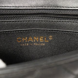 【6he4595-h】シャネル ショルダーバッグ ミニマトラッセ チェーンショルダー ラムスキン ブラック シャンパンゴールド金具【中古】レディース