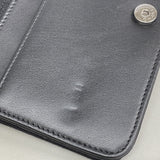 【6he4597】シャネル ショルダーウォレット チェーンショルダー キャンバス ブラック シルバー金具【中古】レディース