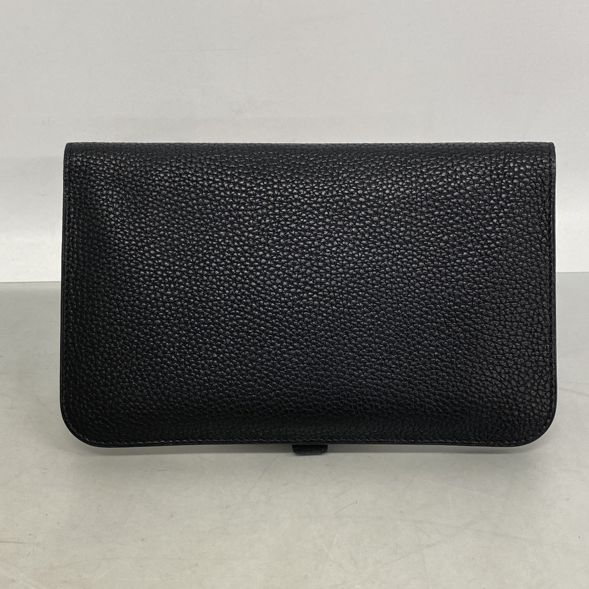 【6he4599】エルメス 長財布 ドゴンGM トゴ ブラック シルバー金具 □L刻印【中古】メンズ レディース ユニセックス