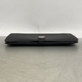 【6he4599】エルメス 長財布 ドゴンGM トゴ ブラック シルバー金具 □L刻印【中古】メンズ レディース ユニセックス