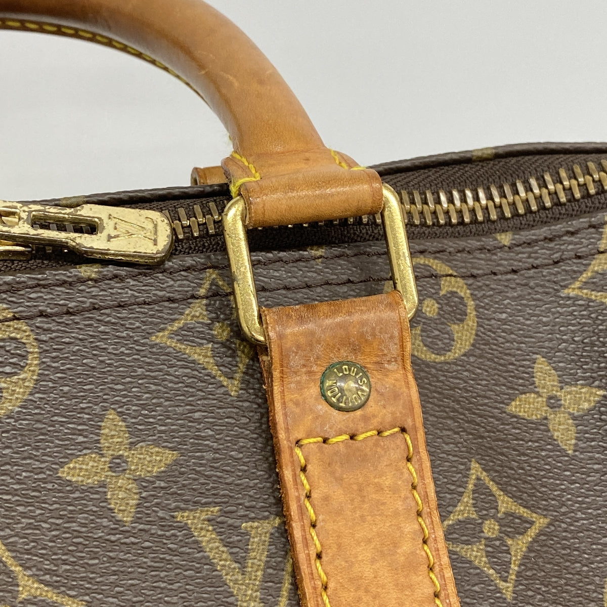 【6he4601】ルイヴィトン ボストンバッグ モノグラム キーポル45 M41428 ブラウン【中古】メンズ レディース ユニセックス