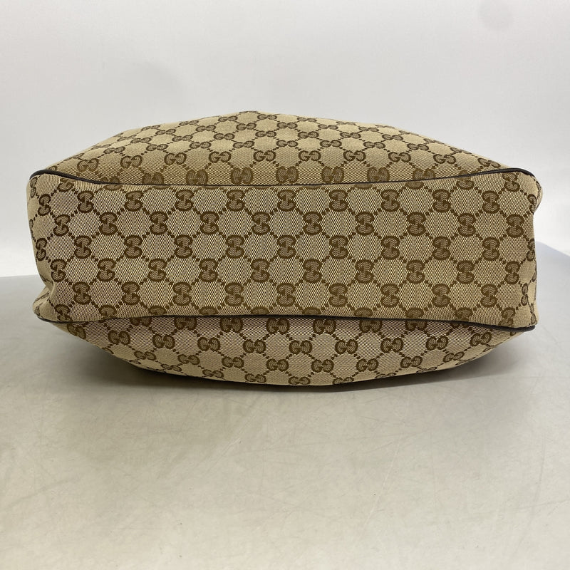 【6he4613-k】グッチ ショルダーバッグ GGキャンバス 364843 キャンバス ブラウン ゴールド金具【中古】レディース