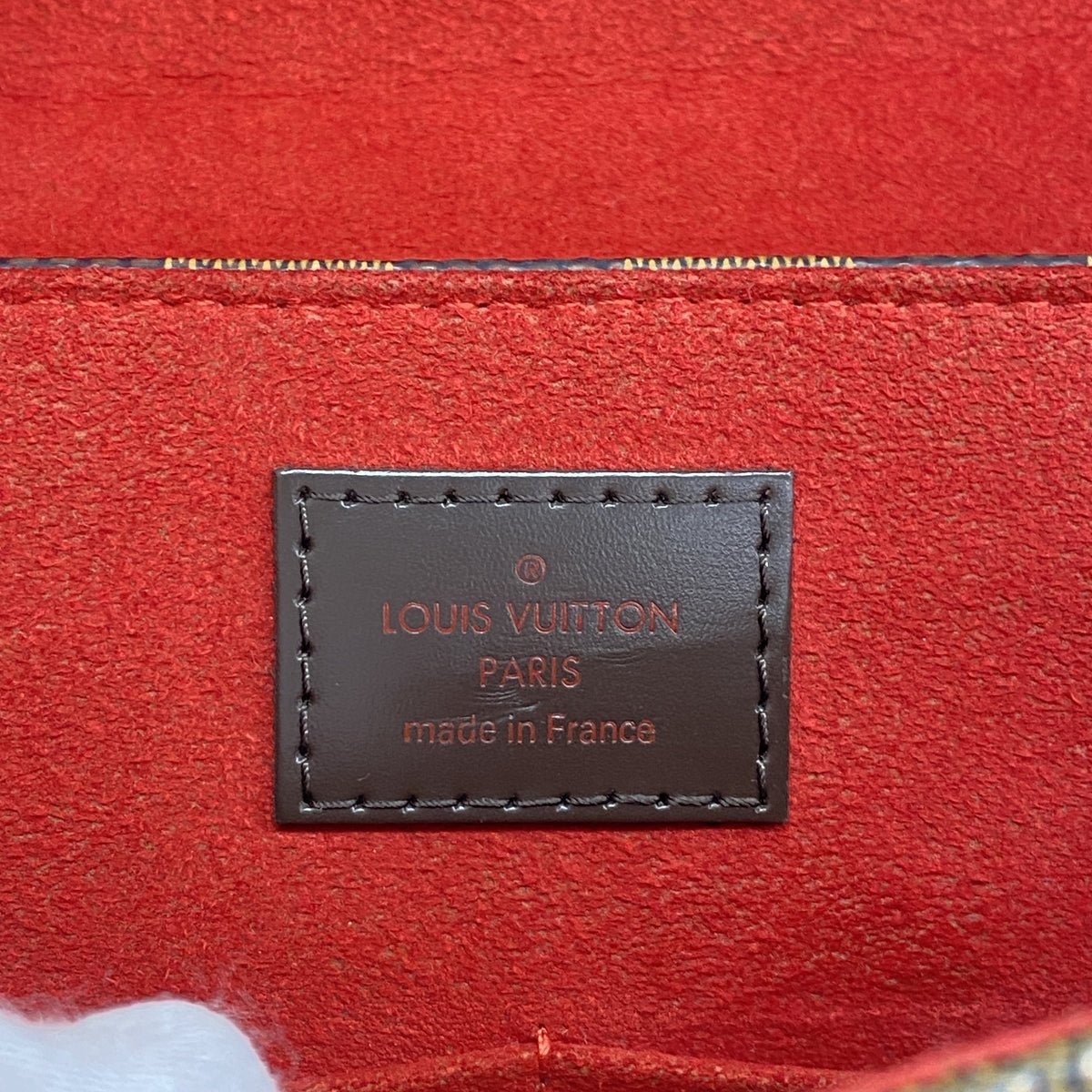 【6he4616-k】ルイヴィトン ハンドバッグ ダミエ ベルガモPM N41167 エベヌ 2wayバック【中古】レディース
