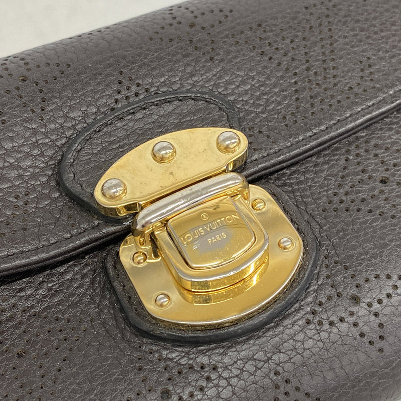 【6he4621-k】ルイヴィトン 三つ折り長財布 マヒナ ポルトフォイユアメリア M95968 ショコラ【中古】レディース
