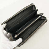 【6he4628】フェンディ 長財布 レザー ブラック シルバー金具【中古】メンズ レディース ユニセックス