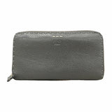 【6he4628】フェンディ 長財布 レザー ブラック シルバー金具【中古】メンズ レディース ユニセックス