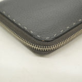 【6he4628】フェンディ 長財布 レザー ブラック シルバー金具【中古】メンズ レディース ユニセックス